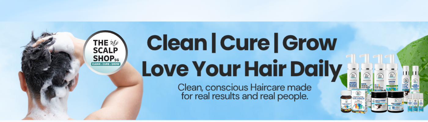 The Scalp Shop SG Clean, Cure, Grow banner